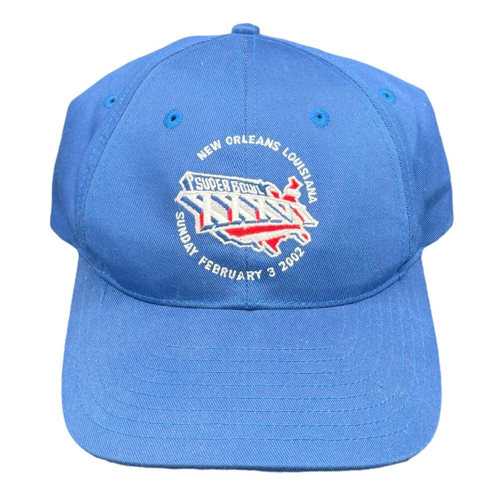 NFL Superbowl XXXVI 2002 Embroidered Baby Blue Cap Hat Snapback (Authentic)